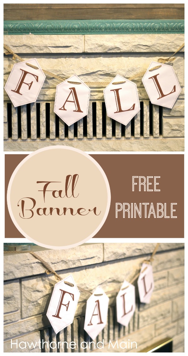 Fall Banner Free Printable HAWTHORNE AND MAIN